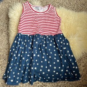 Freestyle red white and blue patriotic USA dress 4T